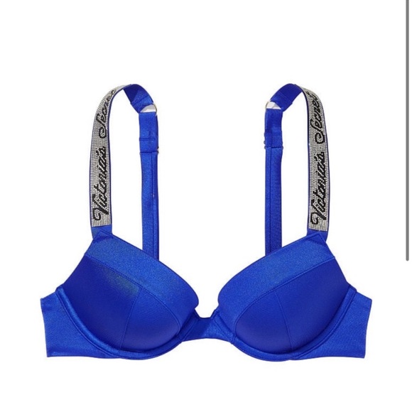 Victoria's Secret Swim
Shine Strap Sexy Tee Push-Up Bikini
Top blue - Picture 3 of 6